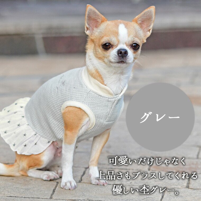 iDog フリル付きワッフルタンク 11