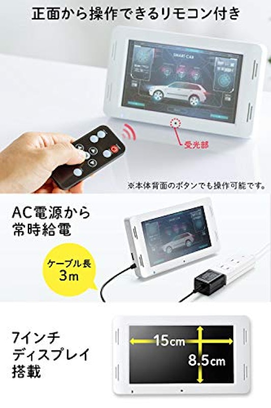 電子ポップモニター 7インチ 5