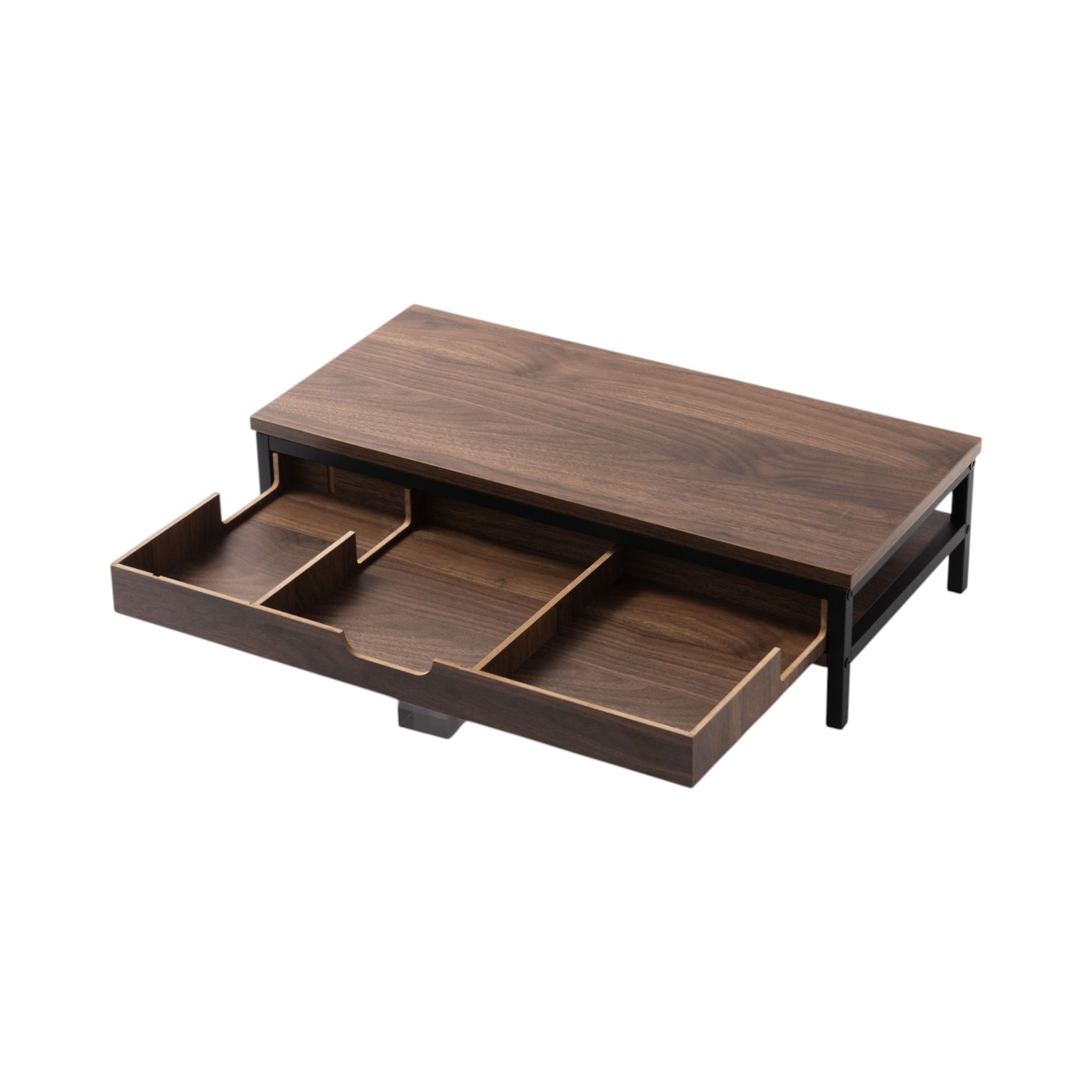 ニトリ 引き出し付きモニター台 NM01 ミドルブラウンを検証レビュー