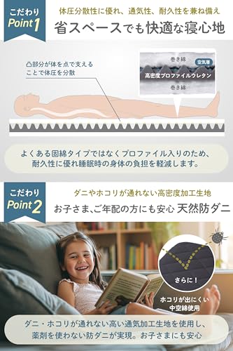 高級 ホテル仕様 掛布団 極厚プロファイル 体圧分散 敷き布団セット 日本製