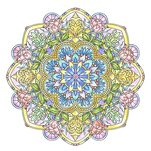 flower mandalas 心を整える、花々のマンダラぬりえ 3