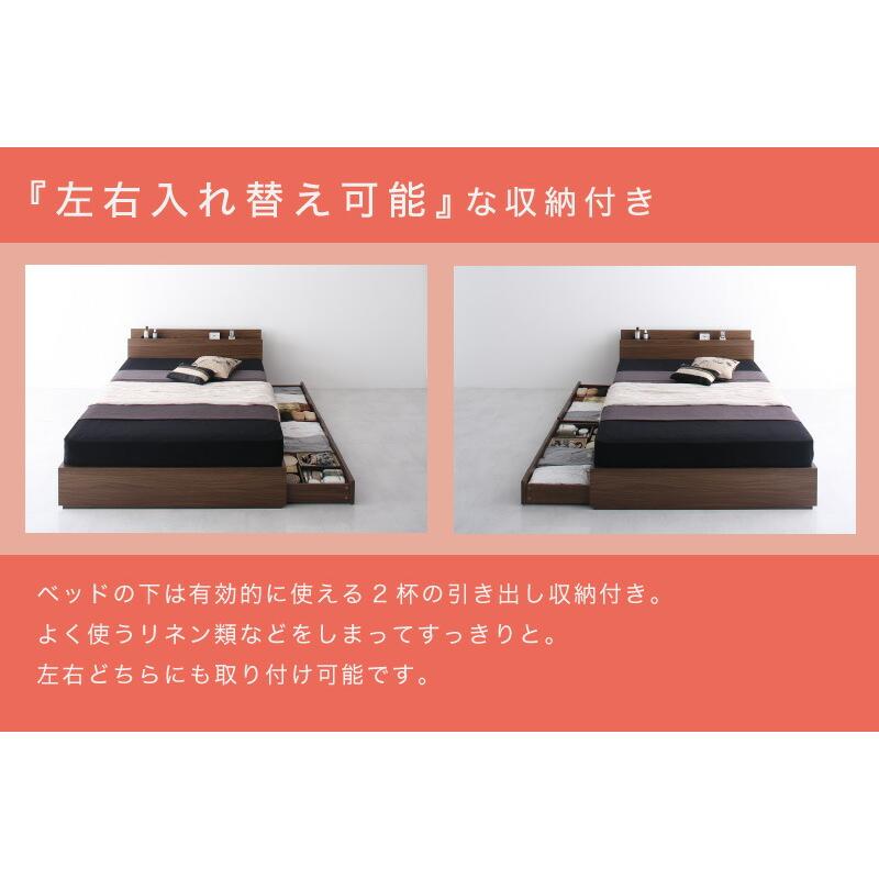 棚・コンセント付き収納ベッド 4