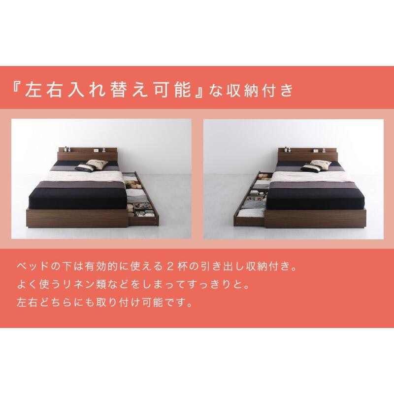 棚・コンセント付き収納ベッド 4