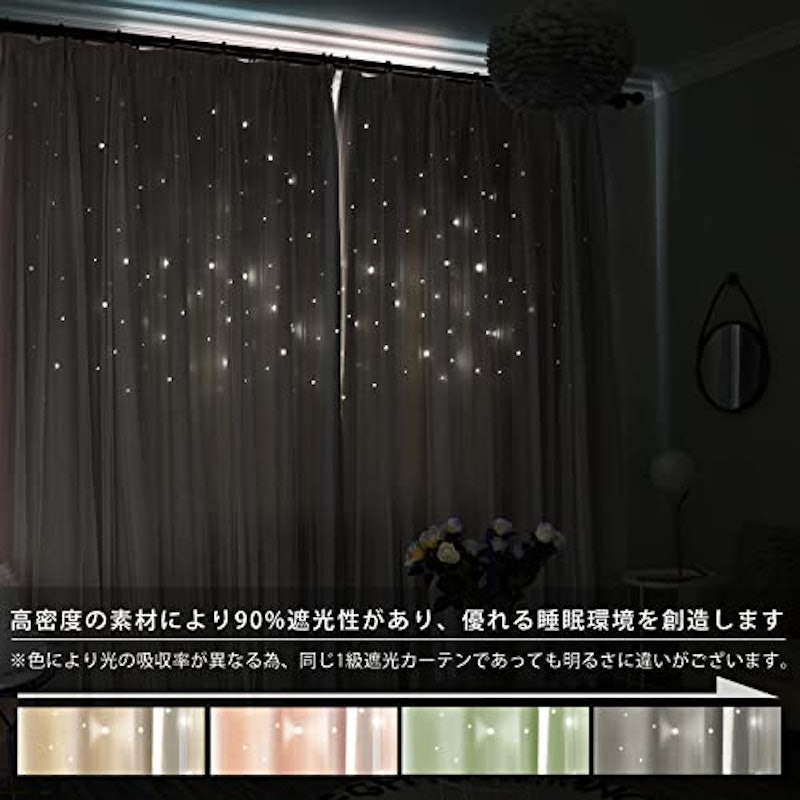 星柄カーテン 2