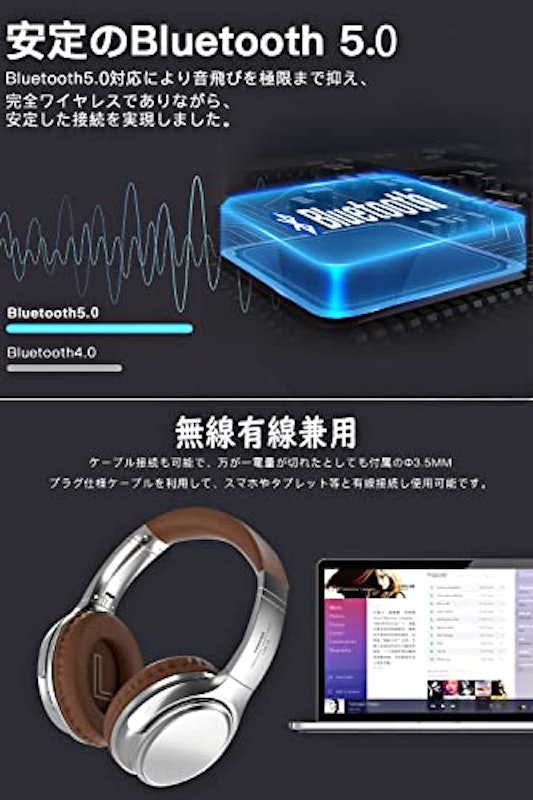 ワイヤレスヘッドホン 4