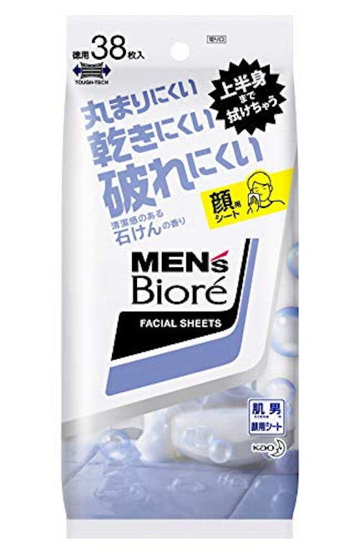 メンズビオレ 洗顔シート 清潔感のある石けんの香り 1