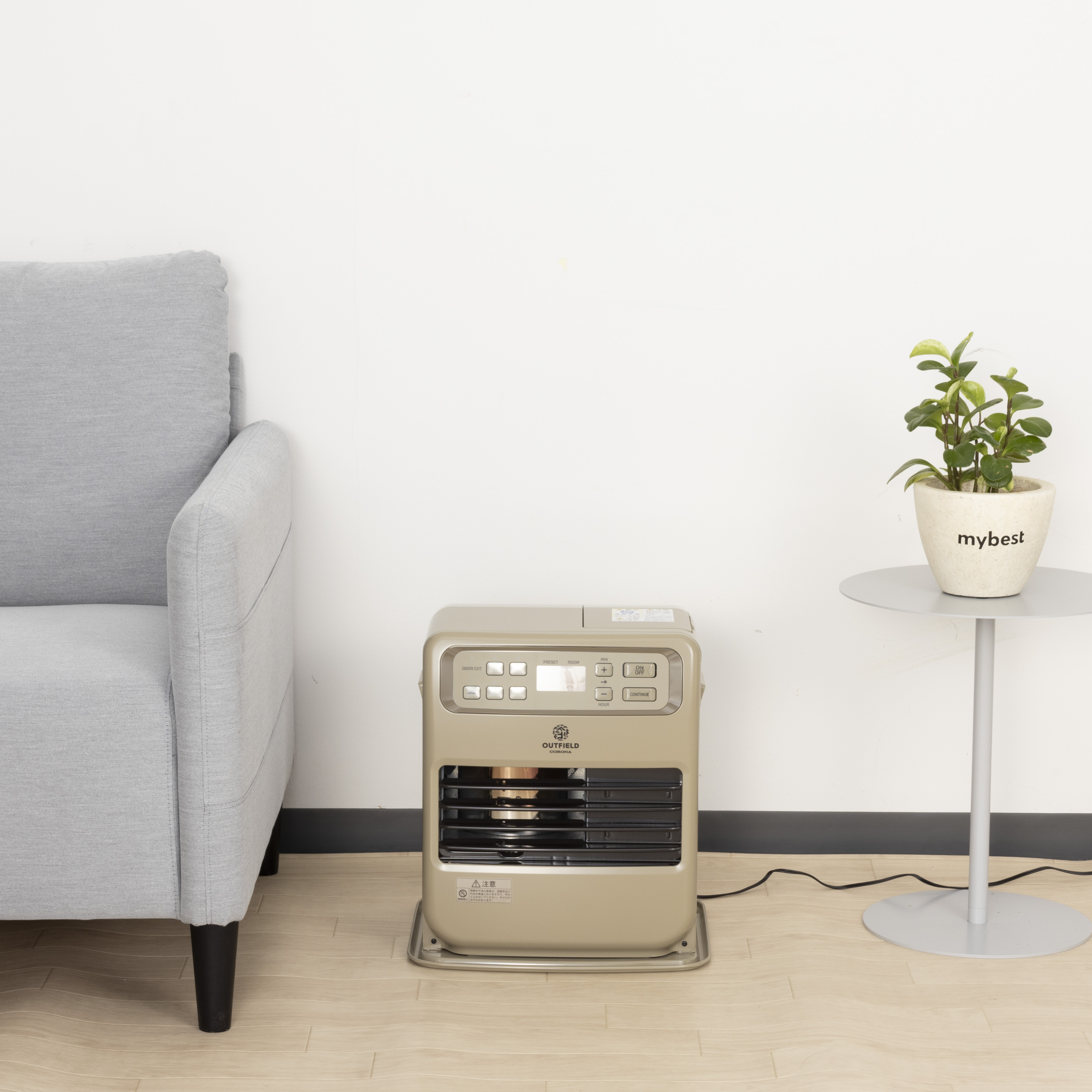 コロナ OUTFIELD ポータブル電源対応石油ファンヒーター FH-CPF33(CF