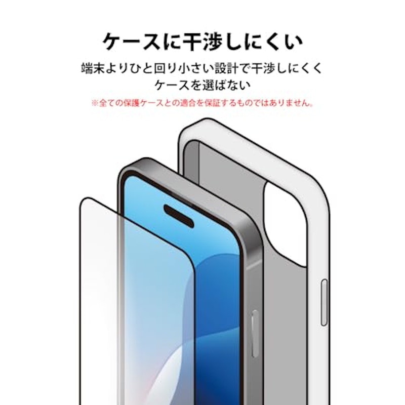 iPhone 16 Pro用 液晶全面保護ガラス 4