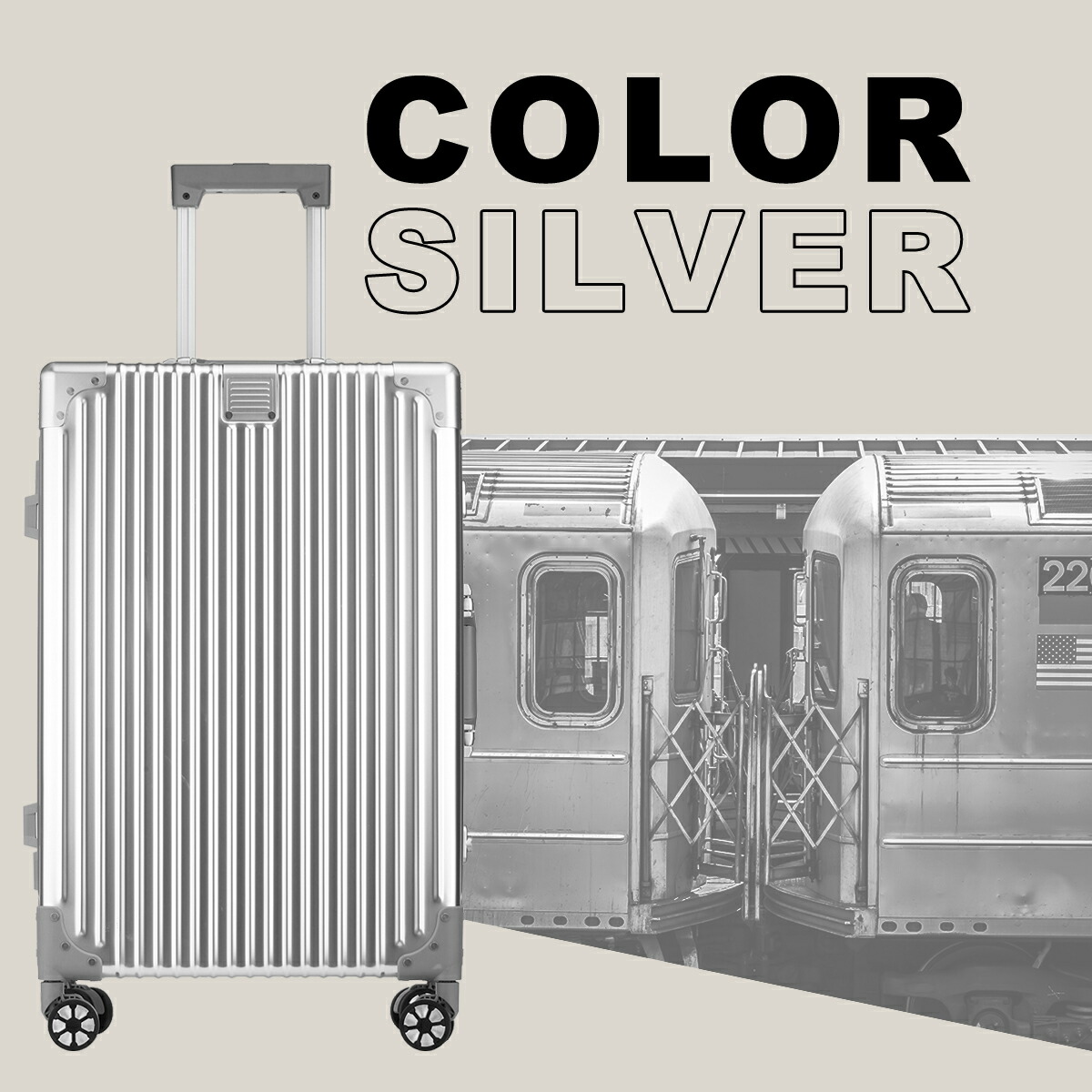 Aluminum body suitcase 2