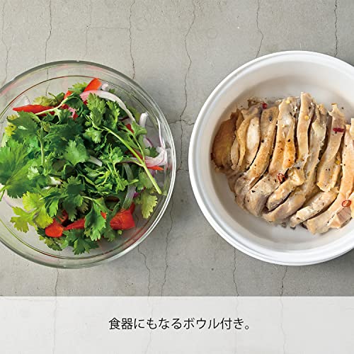 ガラスのレンジ蒸し器 4