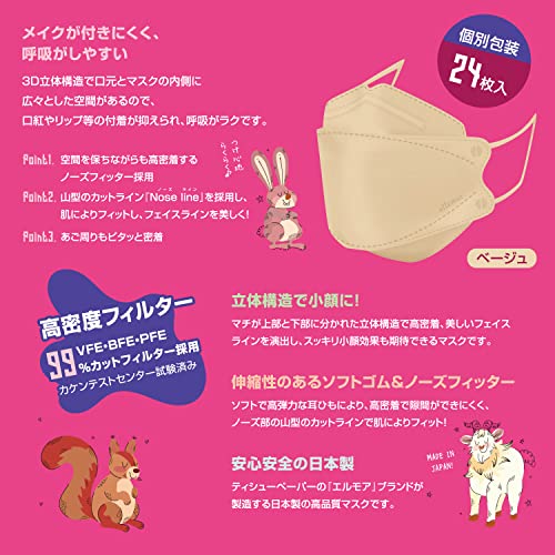 肌ともマスク Vivid Animal 3