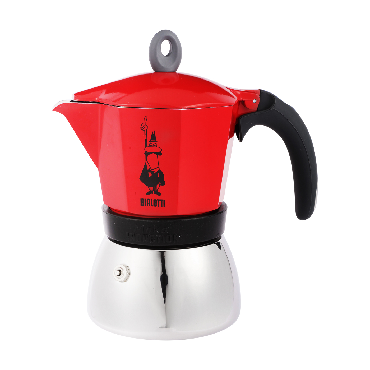 史上最も激安 6カップ用 インダクション モカ 兼用 Ih 直火 メーカー エスプレッソ ビアレッティ コーヒー ブラック マキネッタ エスプレッソマシン