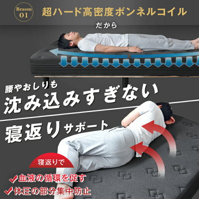 超ハード 男の脚付きマットレス 2
