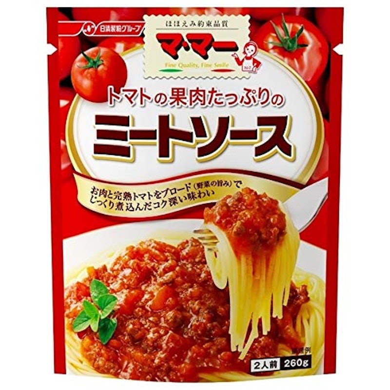 トマトの果肉たっぷりのミートソース 1