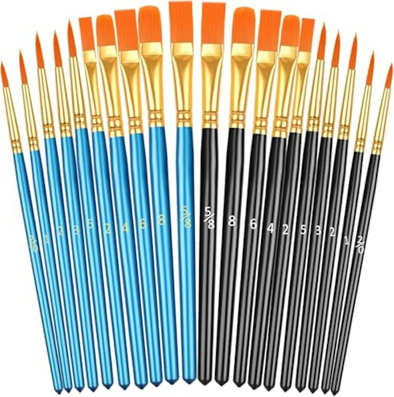 アクリル絵の具筆セット 1