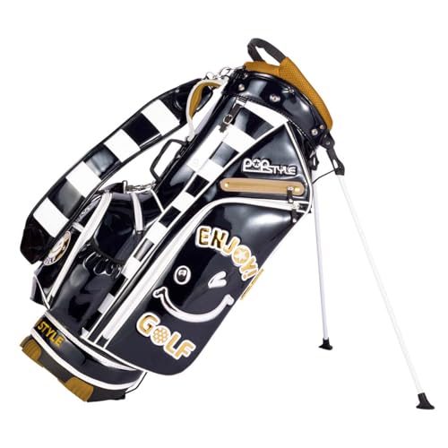 n.z.r.t.1202Cesiterエナメルキャディバッグ 幾何学柄 ovdgolfshop_waac23-072234800-