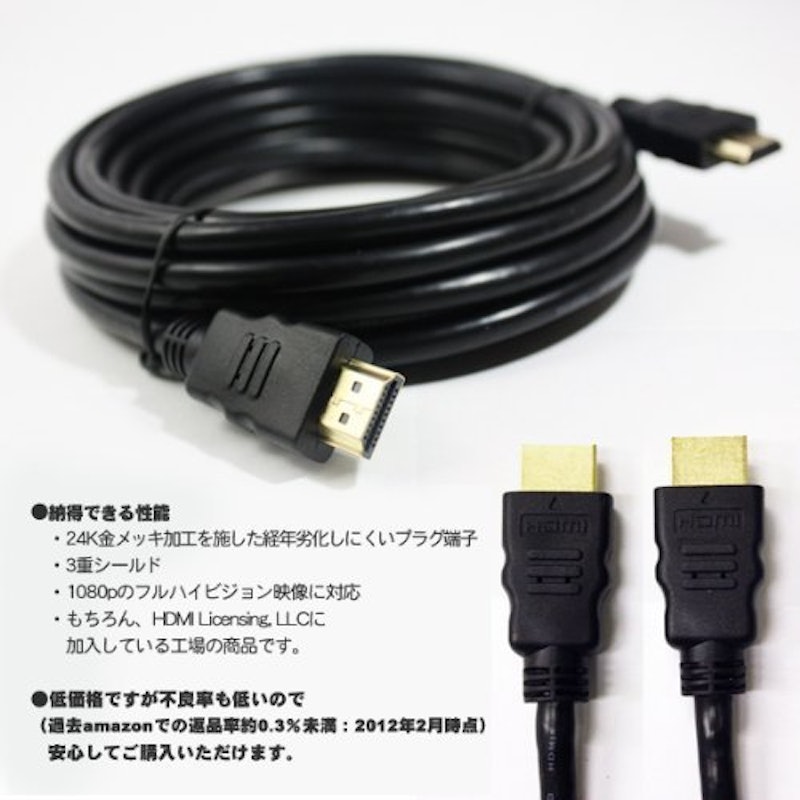 HDMIケーブル 5