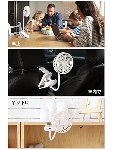 クリップ卓上扇風機  5