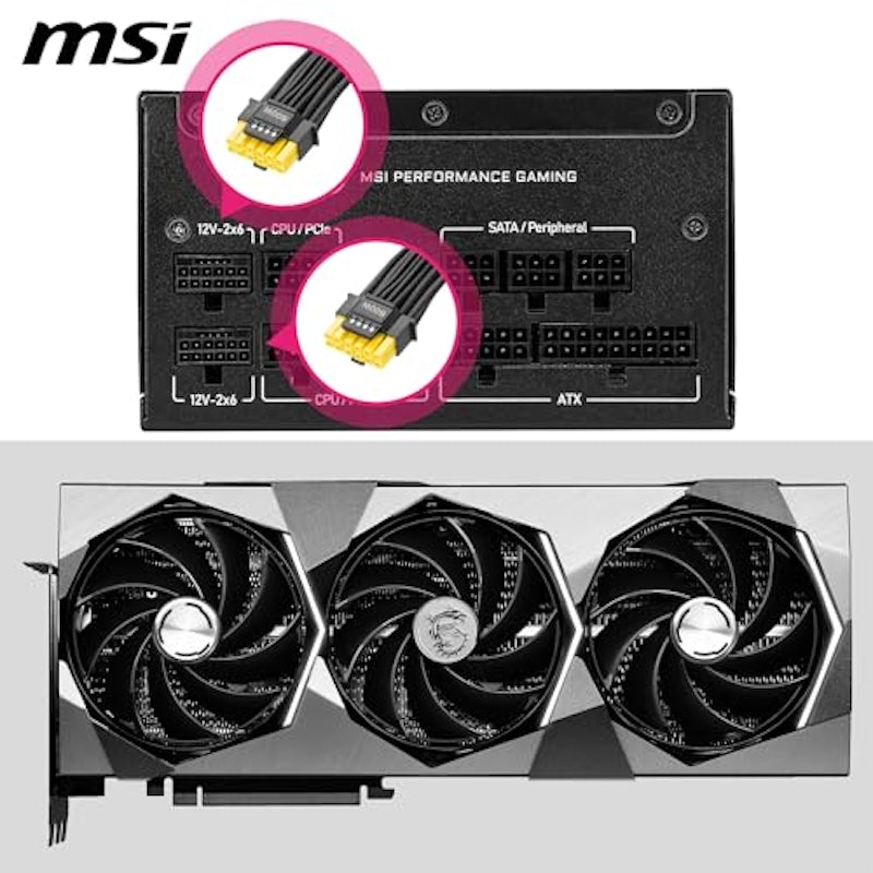 MPG A1000GS PCIE5 1000W電源 80PLUS GOLD 4