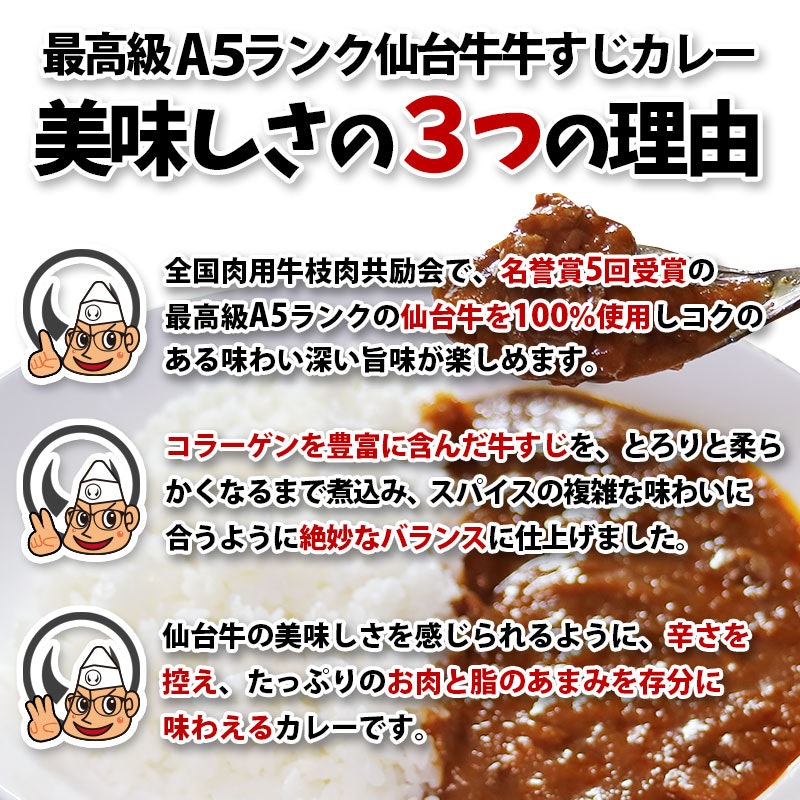 仙台牛牛すじカレー 3