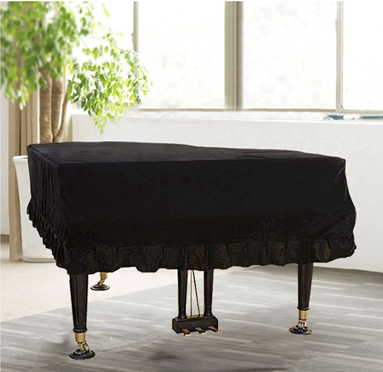 グランドピアノフルカバー C2サイズ 黒 ヤマハ グランドピアノカバー