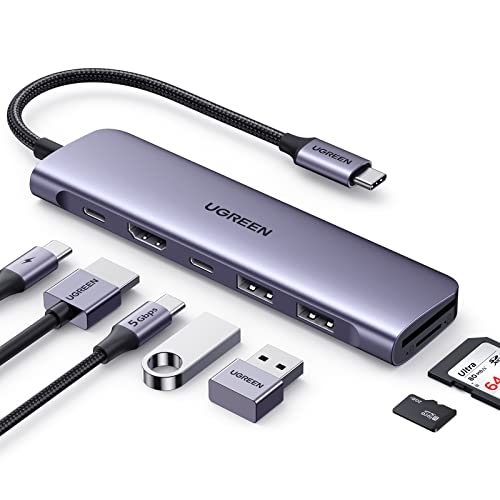 USB type C HDMI LAN ハブ タイプC 変換アダプタ 5in1 Tuwejia 4K解像度 HDMI出力*1Gbps イーサネット LANポート*USB-A データ転送ポート*2*高速PD充電ポートUSB