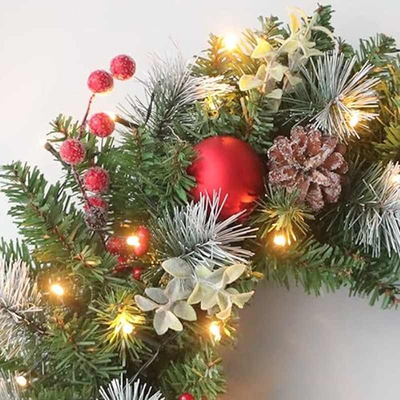 電池式クリスマスリース 3