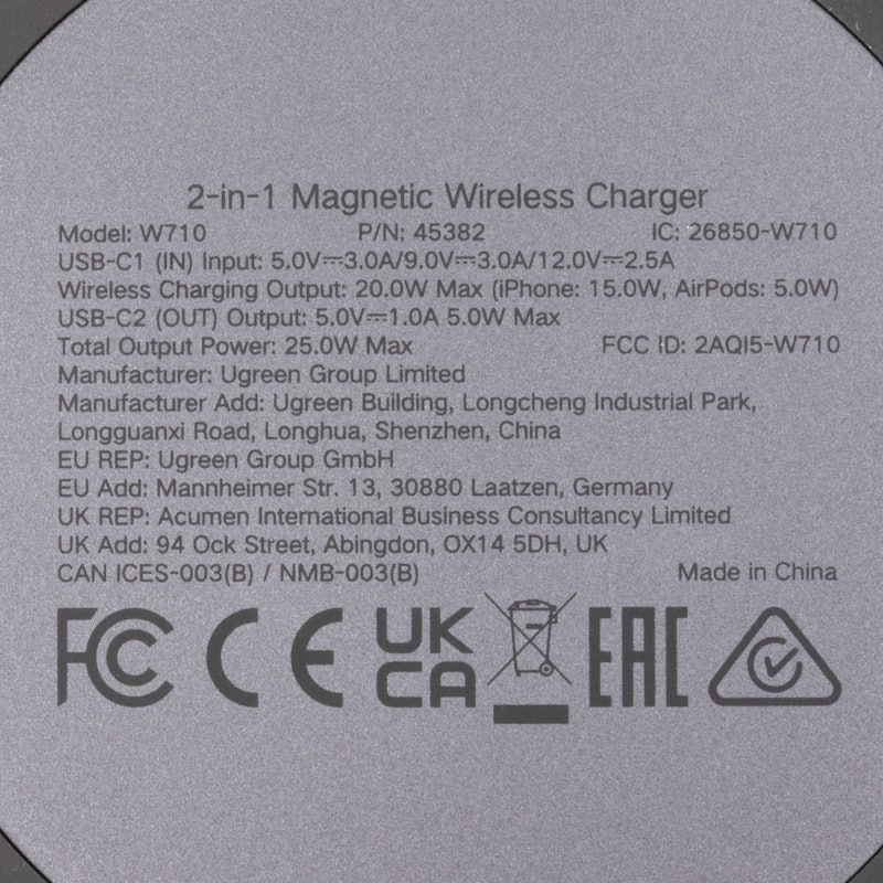 ワイヤレス充電器 3-in-1 Magsafe対応 6