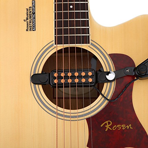 0円 激安な KESHUO ピックアップアコースティック アコースティックギターピックアップダブルプリアンプシステム内蔵マイク39-42インチアコースティックギター