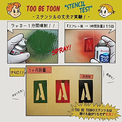 ステンシルシート アルファベット大文字＆数字セット OLD MILITARY 5