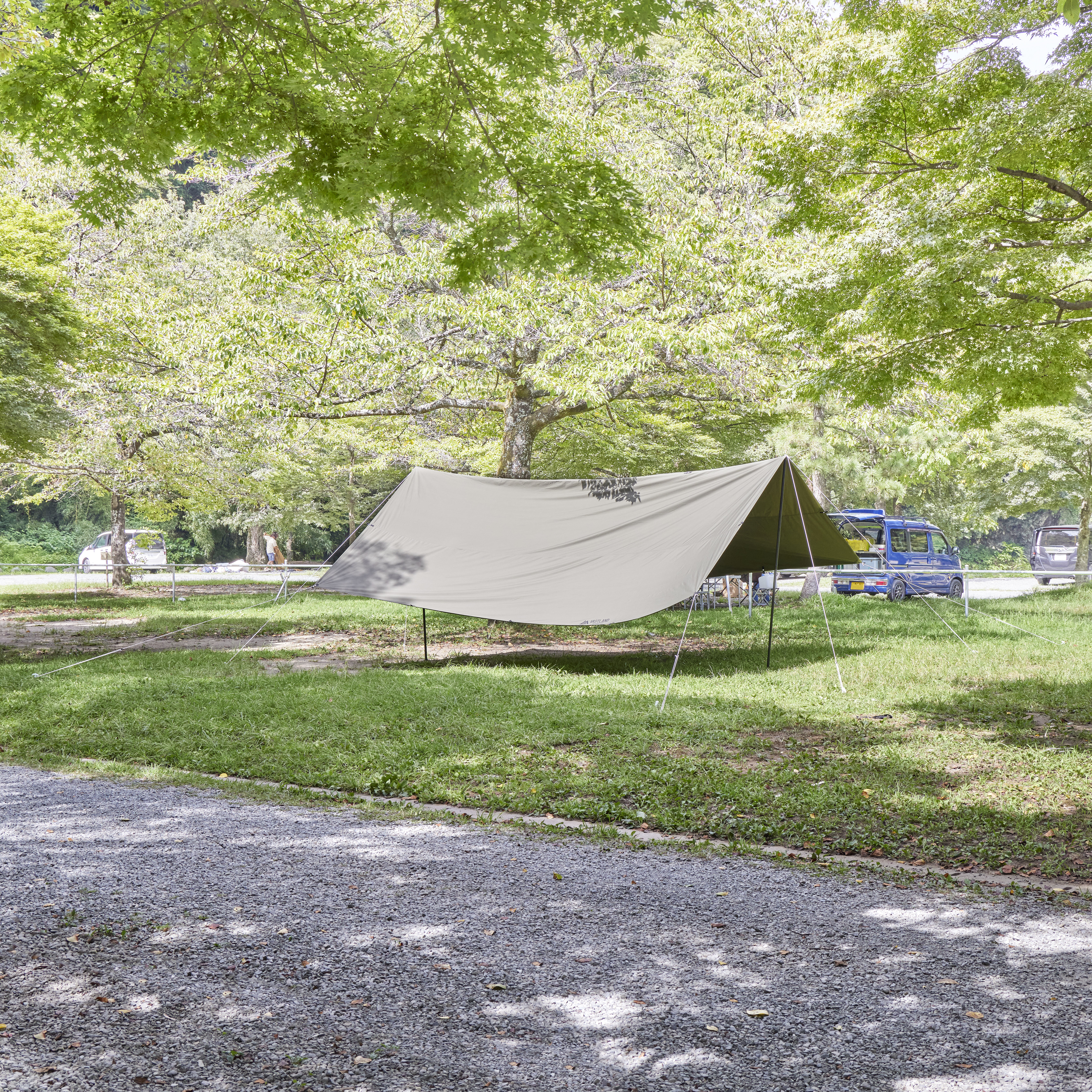 AQUAQUEST 防水 タープ SQXL 4～6人用 カモフラージュ タープ