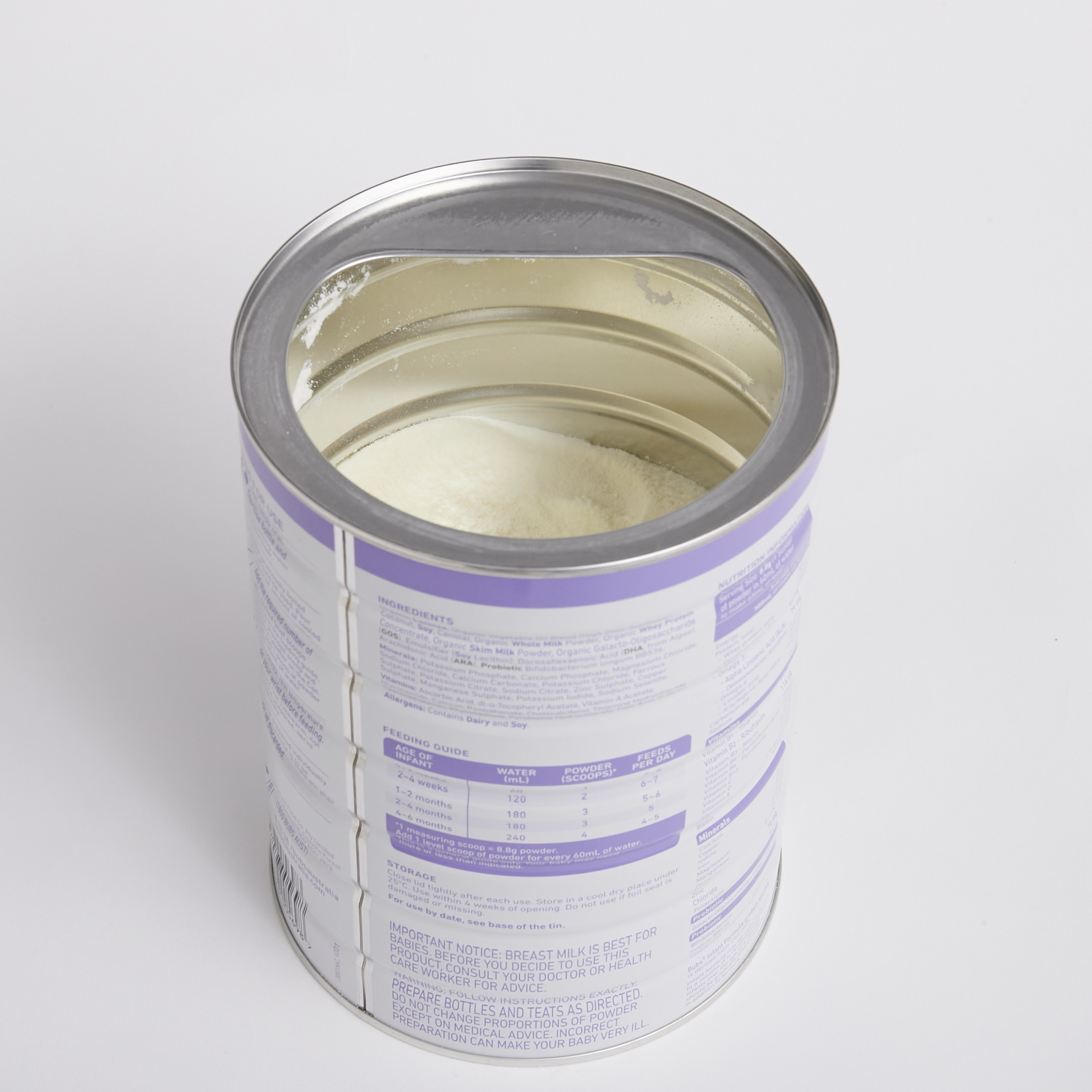 Bubs Australia オーガニック グラスフェッド 粉ミルク ステップ1を