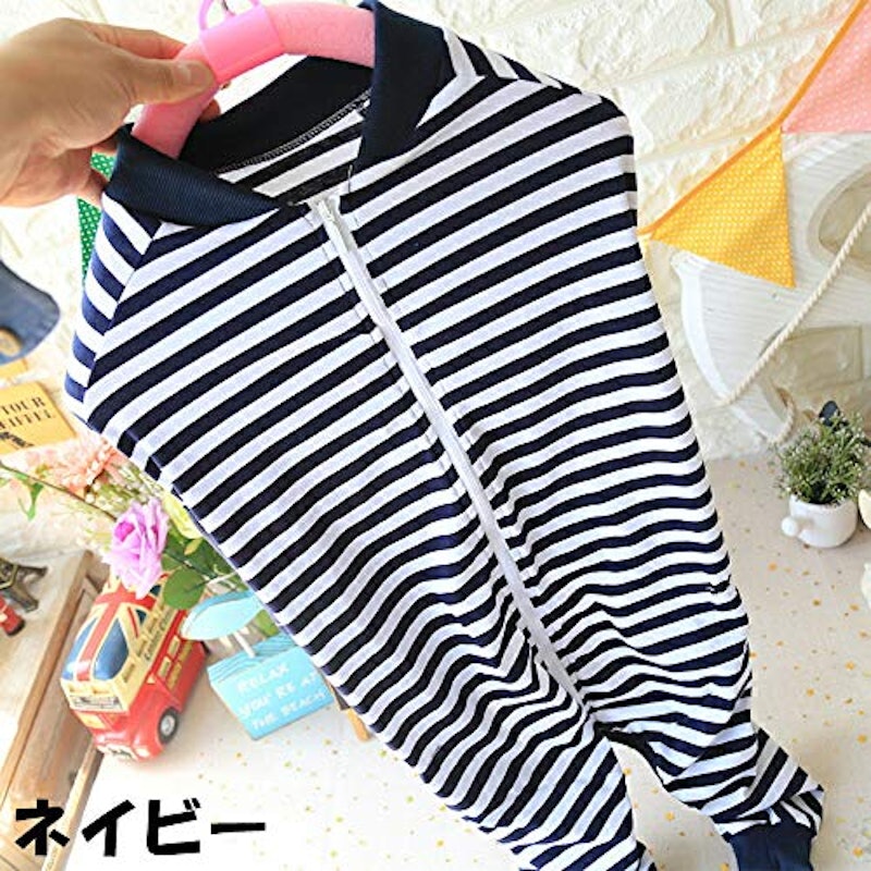 PET FiND 背面ファスナー付きボーダー つなぎ 6