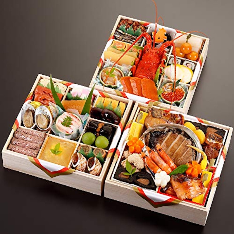 濱登久 おせち 三段重 全44品 1