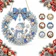 Yirdapall クリスマスリース ダイヤモンドアートキット 1