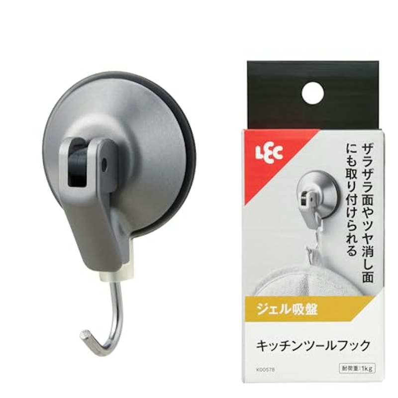 キッチンツールフック ジェル吸盤 1
