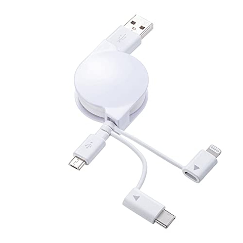 巻取りUSB 3in1ケーブル 1