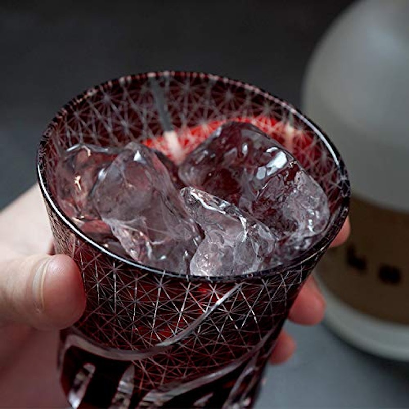 名入れ 切子グラス 菊つなぎ模様 4
