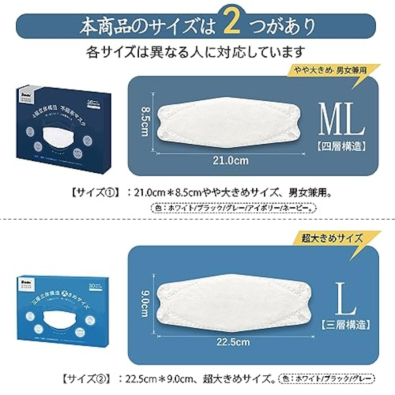 立体バイカラーマスク 6