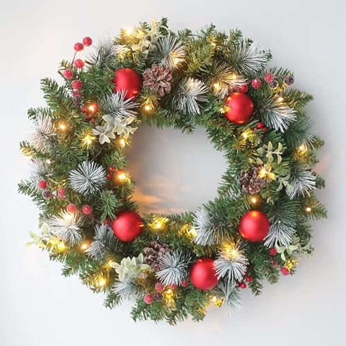 電池式クリスマスリース 2