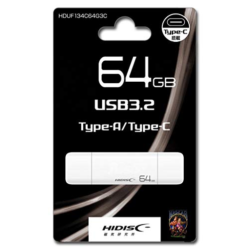 USB3.2 Gen2 Type-C メモリ Type-Aコネクタ搭載 3