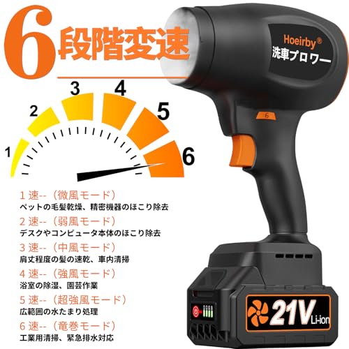強力洗車ブロワー エアダスター 2