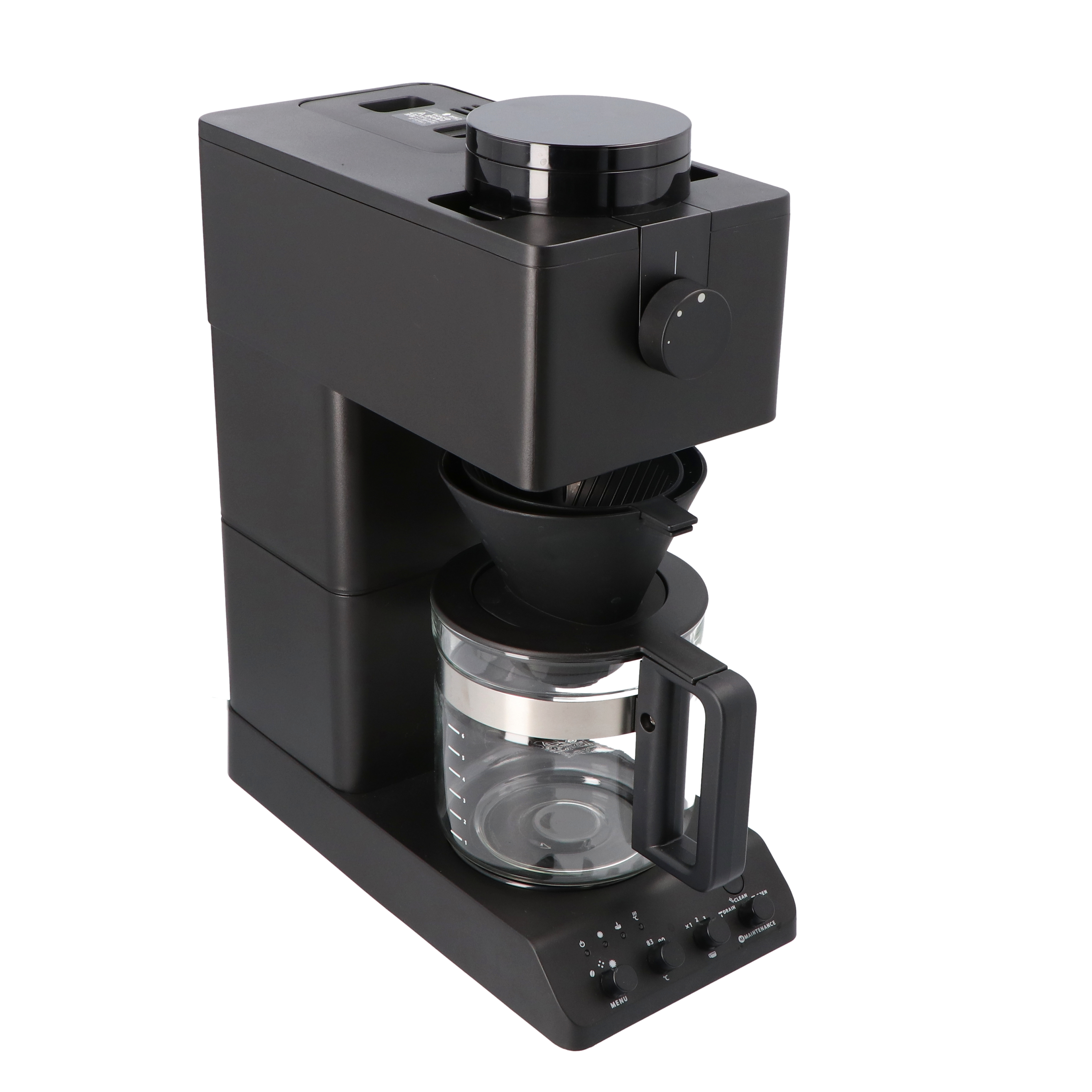Toffy トフィー 全自動ミル付アロマコーヒーメーカー K-CM7（スレートグリーン） 挽き立て 粉からOK 蒸らし機能つき 静音設定 K - 3