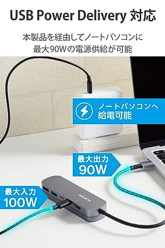 USB Type-Cデータポート/固定用台座付ドッキングステーション 5