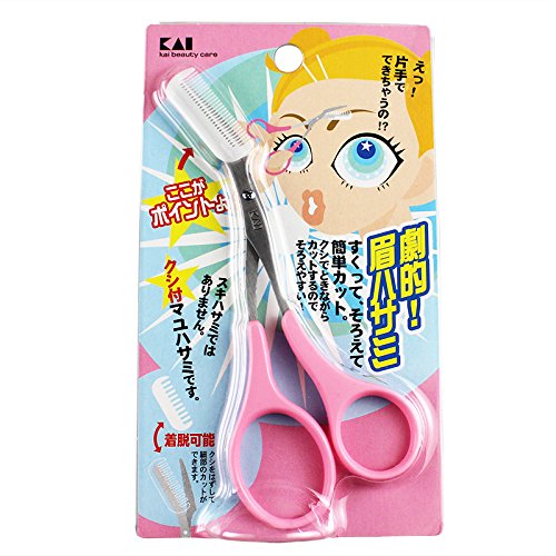 クシ付きマユハサミ ピンク 2