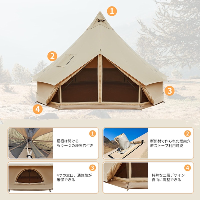 KingCamp ベルテント 3