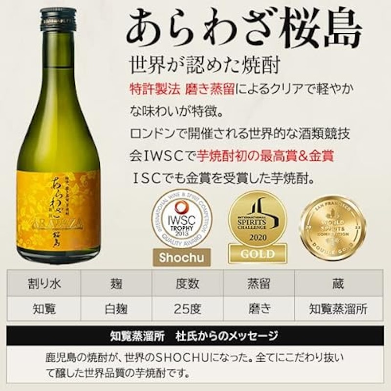 杜氏厳選 芋焼酎飲み比べ 5本セット 5