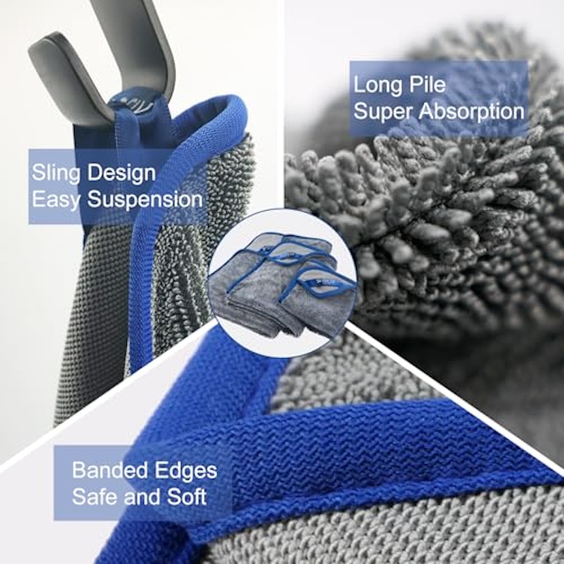 マイクロファイバー洗車タオルセット 6