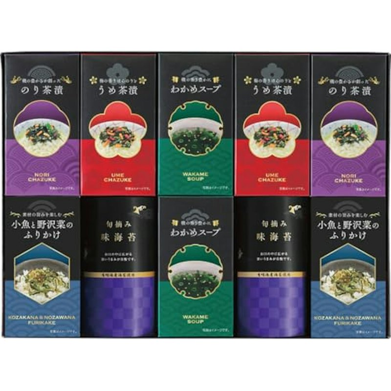 味海苔・お茶漬け・ふりかけ・スープセット 1