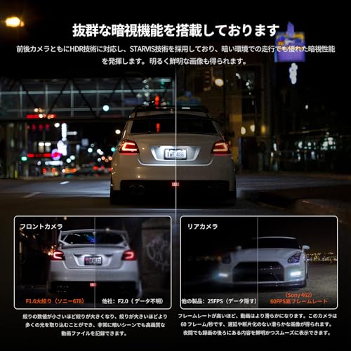 ドライブレコーダー ミラー型 4
